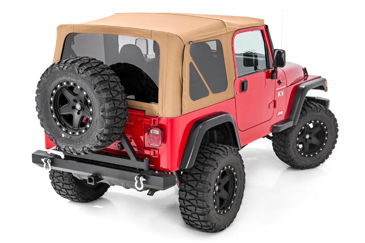 Jeep Wrangler Soft Top - Rough Country - Full Doors - Spice - '97-'06